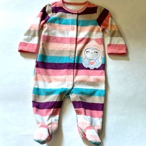 Fleece Snap Footie Pajamas